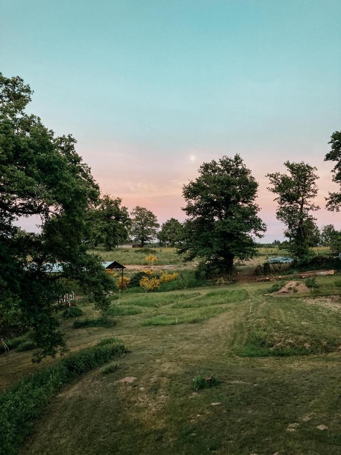 La Ferme Du Pont De Maumy, Cabane Au Bord De L'Etang Et Bain Nordique Busserolles Luaran gambar