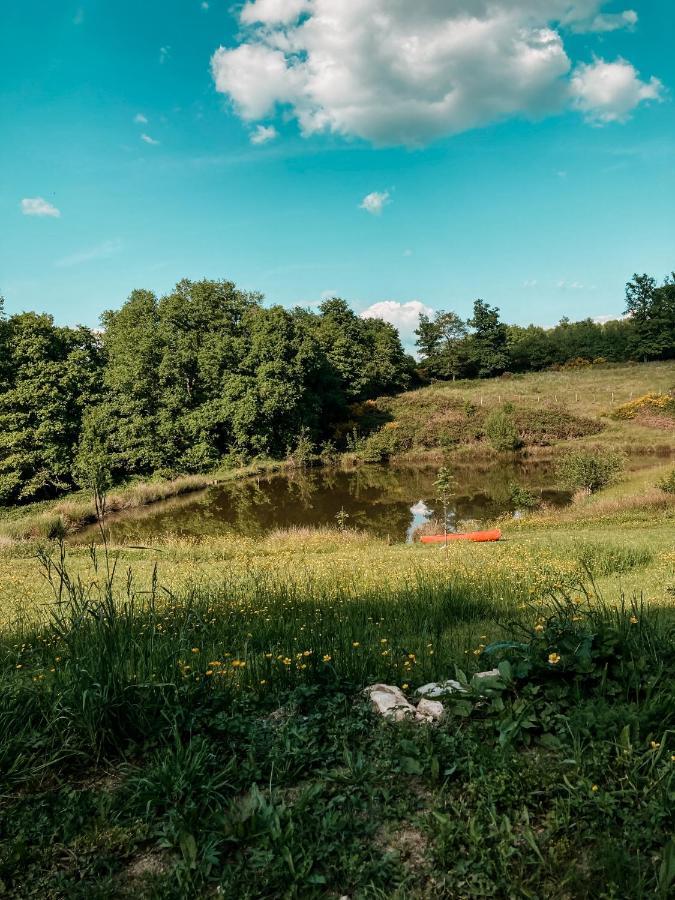 La Ferme Du Pont De Maumy, Cabane Au Bord De L'Etang Et Bain Nordique Busserolles Luaran gambar